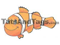 Clown Fish Temporary Tattoo