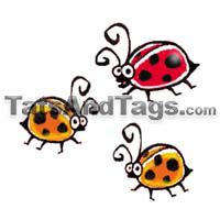 Lady Bugs Temporary Tattoo