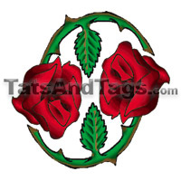 Rose Temporary Tattoo