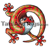 Gecko Temporary Tattoo