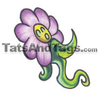 Flower Temporary Tattoo