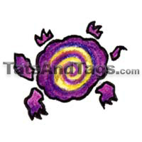 Purple Turtle Temporary Tattoo