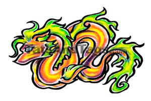 Serpent Temporary Tattoo