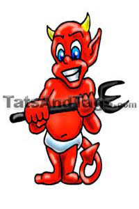 Devil Temporary Tattoo