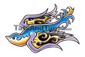 Bird Temporary Tattoo
