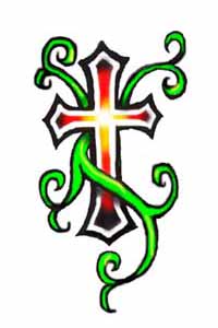Cross Temporary Tattoo