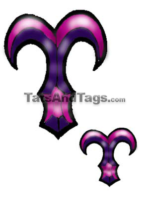 Aries Temporary Tattoo