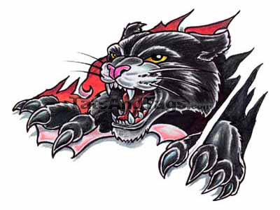 Black Panther Temporary Tattoo