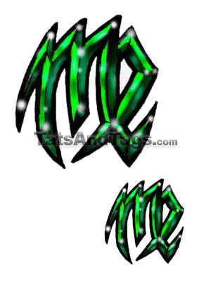 Virgo Temporary Tattoo