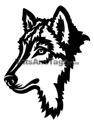 wolf tattoo. Wolf - $.65