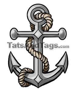 cross with anchor