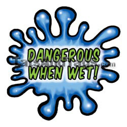 swimming temporary tattoo - dangerous when wet