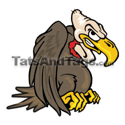 Buzzard  temporary tattoo
