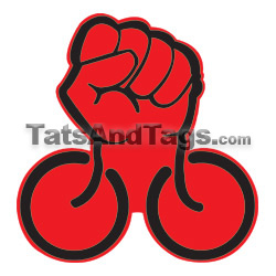 bike power  temporary tattoo