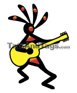 Kokopelli Temporary Tattoo