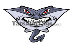 Stingray Temporary Tattoo