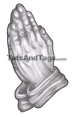 Henna Tattoos  Hands on Praying Hands Temporary Tattoo Cr 17 2 5x4