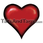 Heart  temporary tattoo