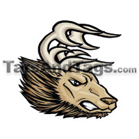 Elk Temporary Tattoo