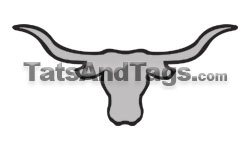 Longhors Temporary Tattoo