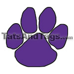 Paw Print Temporary Tattoo
