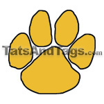 Paw Print Temporary Tattoo