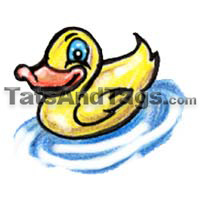 Duck Temporary Tattoo