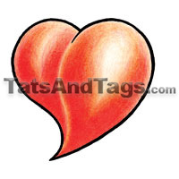 Heart Temporary Tattoo