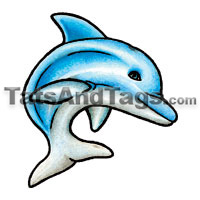 Dolphin Temporary Tattoo