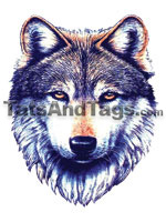 Wolf Head Temporary Tattoo