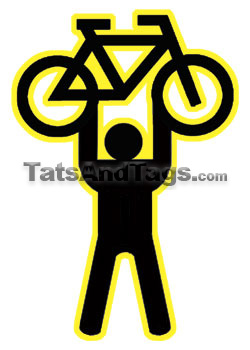 Bicycle Temporary Tattoo