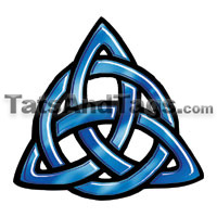 trinity knot temporary tattoo