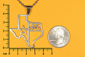 Texas State bicycle pendant