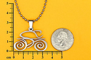 tribal bicycle necklace