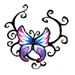 Butterfly temporary tattoo