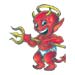 Devil temporary tattoo