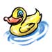 Duck temporary tattoo