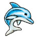 Dolphin temporary tattoo