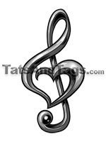 Music notes tattoos