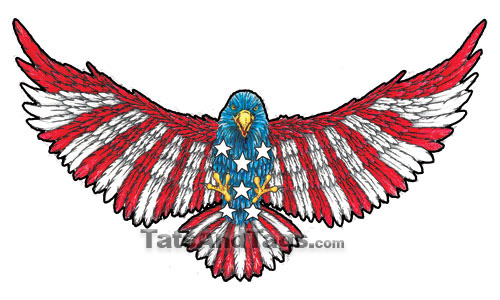 American Flag Temporary Tattoos